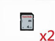 WholeSale 2 piece 4GB 4G SD card SDHC Secure Digital High Capacity Card class 4 C4 for samsung for camera HK047