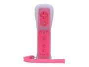 Built in Motion Plus Nintendo Wii Remote Game Controller Case Strap Pink