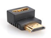 19 pin HDMI Male to Female M F Right Angle 90° 24K Gold HD Video Converter Adapter HDTV