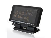 LCD Digital Car Thermometer Hygrometer Volt Calendar Time Clock Weather Forecast