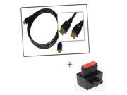 AV Cable HD 1080P V1.3 1.3 Hdmi 6 Ft Gold Plated For PS3 HDTV Power Switch Adapter Converter For Sony PS3 Slim Console