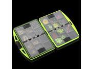 JIG Swivels Lures Baits Head Hooks Fish Fishing Tackles Box Case 24 Compartments