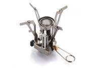 Portable Outdoor Picnic Gas Burner Foldable Camping Mini Steel Stove Case