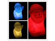 3pcs Santa Claus LED 7 Color Change Xmas Christmas Night Light Lamp Party Romantic