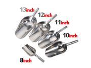 STAINLESS STEEL METAL WEDDING CANDY ICE CUBE FLOUR HAND BAR BUFFET SCOOPS TOOL 10 Inch