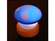 LED Colorful Mushroom Press Down Touch Room Night Light Lamp Kids Gifts Blue