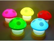 5PCS LED Colorful Mushroom Press Down Touch Room Night Light Lamp Kids Gifts