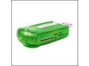 2 pcs High Speed USB 2.0 All in 1 Memory Multi Card Reader SDHC MS SD TF