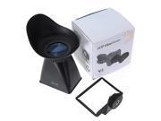 V3 LCD Viewfinder 3:2 2.8x Magnifier Eyecup Extender Hood Magnetic Mount for Canon EOS 600D 60D T3i Camcorder Camera