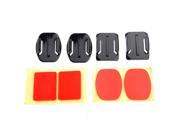 2pcs Curved 2pcs Flat Adhesive Mounts For Gopro HD Hero 1 2 3 Camcorder