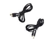 2PCS 6FT USB Rechargeable Charger Charging Cable Cord For PS3 Wireless Controller