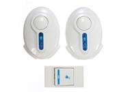 36Music Tune Wireless LED Doorbell Door Bell 2 Receiver 1 Remote Button 9520FD2