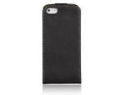 Real Genuine Leather Magnetic Flip Vertical Hard Case Cover For Apple iPhone 5