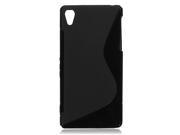 S line Wave Soft Flexible TPU Gel Silicone Case Cover Skin For Sony Xperia Z2
