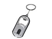 3 in 1 LED Light Beer Keychain Bar Bottle Opener Lamp Camping Key Chain Keyring