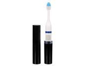 Portable Waterproof Ultrasonic Electric Toothbrush With 3 Brush Heads Black