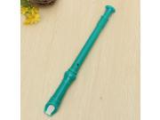 Soprano Descant Recorder 8 hole Music Instrument With Cleaning Rod Students School Green