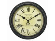 ACU RITE Chaney Instruments 18 Inch Vintage Port Wine Wall Clock