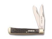 Rough Rider Knives 758 Coal Miner Trapper Knife With Black Jigged Bone Handles Rr758 Rough Rider