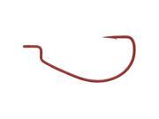 Gamakatsu 58311 Extra Wide Gap Offset Shank Worm Fishing Hook Red 1 0 Pack of 6