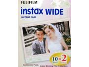 Fujifilm Wedding Instax Wide Flower Border 20 Prints Floral Design f/ Instax 210