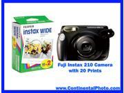 Fuji Fujifilm Instax 210 Instant Film Camera with 20 Instax Wide Prints NEW