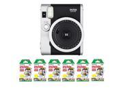Fujifilm FU64-INSM9K060 Fujifilm INSTAX MINI 90 NEO CLASSIC Camera and Film Kit, 60 Exposures (Black/ Silver)
