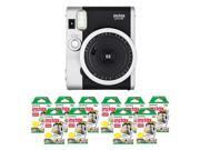 Fujifilm FU64-INSM9K100 INSTAX MINI 90 NEO CLASSIC Camera and Film Kit with 100 Exposures (Black/Silver)