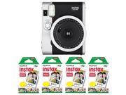 Fujifilm FU64-INSM9K040 Fujifilm INSTAX MINI 90 NEO CLASSIC Camera and Film Kit, 40 Exposures (Black/ Silver)