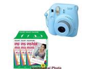 Fuji Fujifilm Instax Mini 8 Blue Instant Camera + 30 Prints