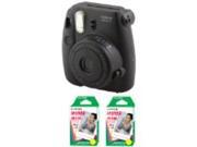 Fuji Instax Mini 8 Black Instant Fujifilm Camera + 40 Prints