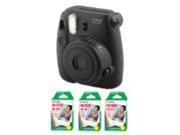 Fuji Instax Mini 8 Black Instant Fujifilm Camera + 60 Prints