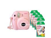 Fuji Fujifilm instax mini 8 Instant Pink Camera + 100 Prints Instax Mini Film