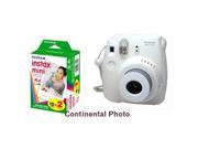 Fuji Fujifilm instax mini 8 White Instant Camera + 20 Prints Instax Mini Film