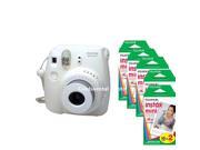 Fuji Fujifilm instax mini 8 Instant White Camera + 100 Prints Instax Mini Film