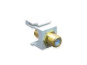 MODULE F TYPE GOLD PLATED 3 GHZ WHITE