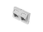 Bezel,angled,2 Port,ivory