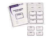 Visitor Badges With Registry Log 2 X 3 1 2 White 150 Bx