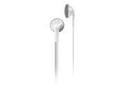 Dome Series Earbuds White with Mic and Control Button