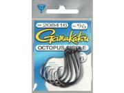 Gamakatsu 208416 Octopus Circle Fishing Fish Hooks Black 6 0 6 Pack