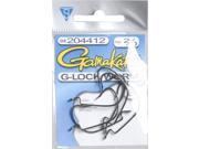 Gamakatsu 204412 Worm G Lock Nickel Black Size 2 0 6 PK Fishing Hook