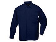 5.11 Tactical 72054 720547243x Dark Navy Blue Taclite Tdu Long Sleeve Shirt Xxxl