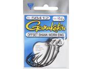 Gamakatsu 58412 Extra Wide Gap Offset Fishing Hook NS Black Size 2 0 Pack of 6