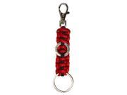 Ultimate Survival Technologies 50 KEY0062 04 Paracord w Clip Red Black