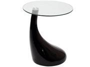 Teardrop Side Table in Black