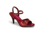 Womens Sexy Red Glitter Sandals High Heels Evening Party Dress Shoes