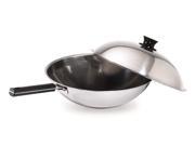 UPC 888173000047 product image for Legacy Stainless Steel Wok w Heavy Duty Handle & Lid | upcitemdb.com