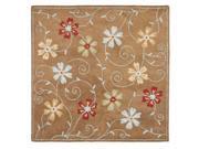 Square Decor Rug In Camel