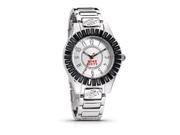 Miss Sixty Ladies Watch Analogue Quartz, White Dial, Black Bling, Silver Strap