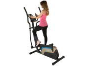 EXERPEUTIC 4000 Double Transmission Drive 18â€� Stride Elliptical with Magnetic Resistance and Heart Rate Control